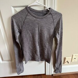 lululemon athletica Gray Long Sleeve Top
